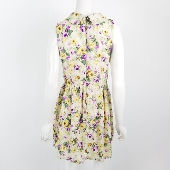 Fervour Modcloth Floral Sleeveless Pussy Bow Dress - Picture 6 of 6